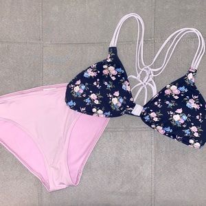 Pink Abercrombie bikini set